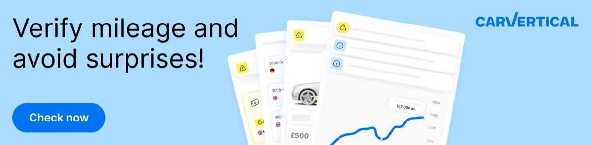 Check vehicle history by VIN with carVertical